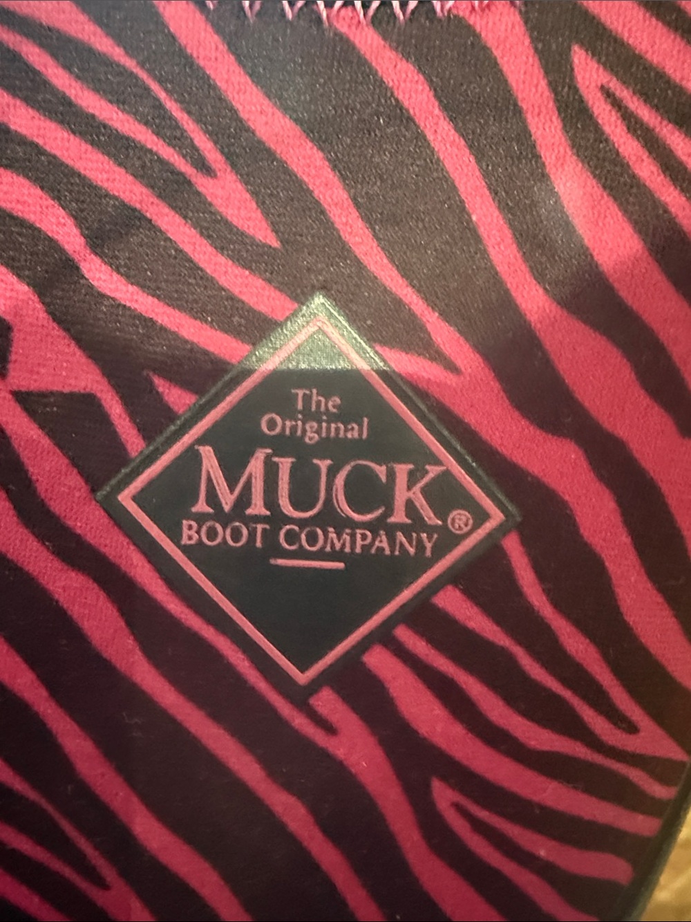 Muck Boots Kids Pink Zebra Waterproof Rain & Snow Boot - Picture 2 of 7